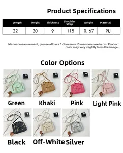 Detailed dimensions and 7-color options for the motorcycle jacket style PU leather handbag