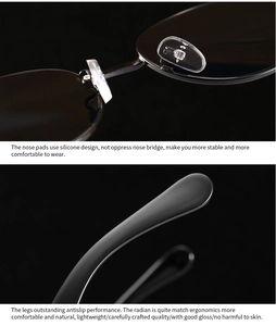 Detail der Silikon-Nasenpads und ergonomischen Anti-Rutsch-Bügel für Steampunk-Sonnenbrillen