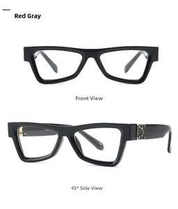 Detailed front and side view of black cat-eye sunglasses with gold metal hinge accents