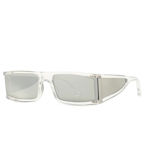Retro Rectangular Sunglasses Wrap Around Side Shield UV400 PC Frame PC Lens Fashion Streetwear For Men Women