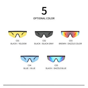 Five variations of men's TR polarized sunglasses with classic sports wrap frames