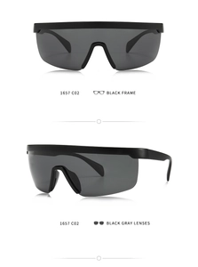 Front and side view of matte black TR polarized sunglasses with dark gray lenses
