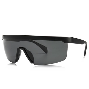 Men Polarized Sunglasses TR90 Frame PC Lens Sports Oversized One-Piece Goggles UV400 Driving Eyewear Fashionable