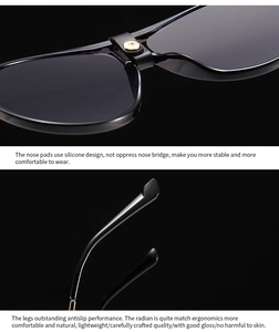 Close-up of pilot sunglasses with leather-wrapped bridge, gold studs and silicone nose pads
