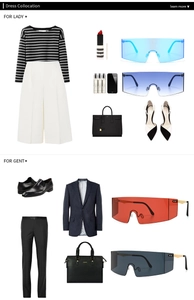 Flat lay showing oversized shield sunglasses styled for both men and women outfits