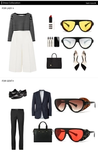 Combinaison de mode avec lunettes de soleil vintage et tenue professionnelle élégante