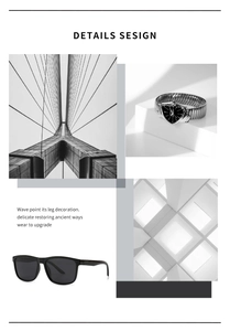 Collage aus schwarzer polarisierter Sonnenbrille und Vintage Dreieck-Stahluhr