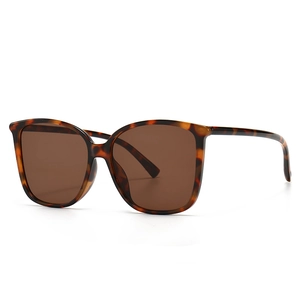 Modern vintage oversized sunglasses with tortoiseshell frames and brown lenses for women