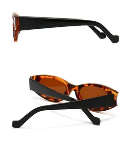 Detailed side and back view of retro cat-eye sunglasses with tortoiseshell frames