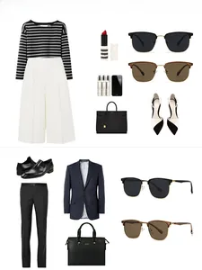 Polarized sunglasses styled with elegant outfits for professional men and women outfits