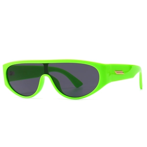 Retro Modern Integrated Large Shield Sunglasses Plastic PC Frame UV400 Fashion INS Street Style Unisex Eyewear