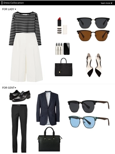 Flat lay of polarized sunglasses with elegant fashion outfit collocation for men and women