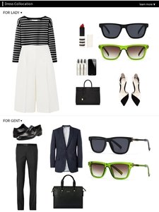 Detail view of butterfly sunglasses with outfits for ladies and gents style guide