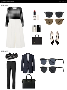 Mise à plat de lunettes de soleil élégantes avec costumes pour hommes et tenues de mode femme