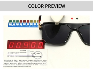 UV400 protection test showing black pilot sunglasses blocking harmful UV rays effectively