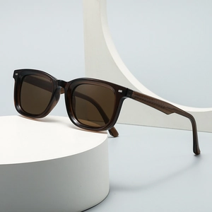 Square Polarized Sunglasses UV400 Protection PC Frame Vintage Outdoor Fashion Eyewear For Men And Women