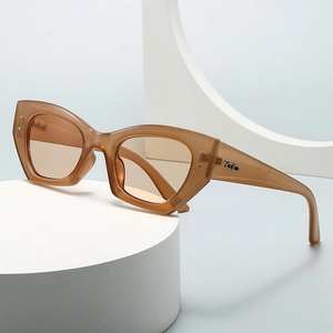 Lunettes De Soleil Œil De Chat Protection UV400 Verres PC Monture Plastique Rétro Moderne Streetwear Homme Femme