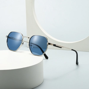 Polarized Sunglasses Polygon Metal Frame UV400 Protection Retro Hexagonal Sun Glasses For Men Women Outdoor Fashion
