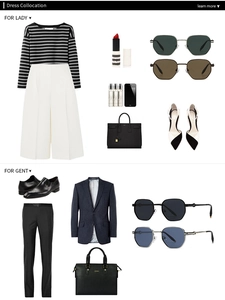 Fashion guide showing hexagon metal sunglasses styled with elegant business and casual outfits