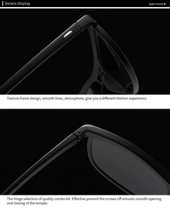 Close-up of premium metal hinge and matte black temple details on modern cat eye sunglasses