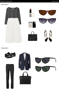 Flat lay of modern sunglasses styled with fashion accessories for professional outfits