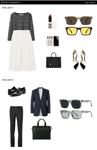 Flachbild der modernen Vintage-Quadrat-Sonnenbrille kombiniert mit modischen Outfits für Damen