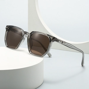 Sonnenbrille Polygon Quadrat Kunststoff Metallrahmen PC Linse UV400 Schutz Vintage Ins Mode Street Style Unisex Retro