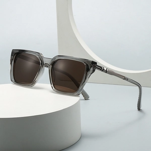 Retro Square Sunglasses UV400 Protection PC Frame Metal Decoration Fashion Eyewear For Men And Women