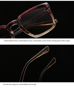 Detail view of model J-3616 square frame sunglasses showing precise 54-17-153 size specs