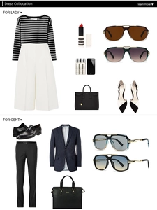 Mise à plat de lunettes de soleil oversize avec des tenues de mode chic pour hommes et femmes