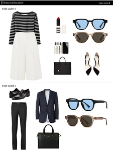 Fashion lookbook collage showcasing retro round sunglasses with modern outfits for men and women