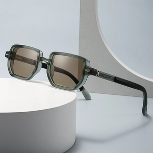 Retro Quadratische Sonnenbrille UV400 Schutz PC Rahmen Metall Pfeil Dekor Mode Brillen Für Männer Frauen Outdoor Streetwear