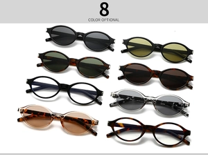 Classic oval polarized sunglasses available in eight different retro color options