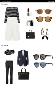 Flat lay of stylish sunglasses paired with fashion accessories for ladies and gentlemen