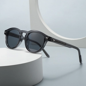 Vintage Round Sunglasses UV400 Protection PC Frame Fashion Boston Style Eyewear For Men And Women Outdoor Streetwear