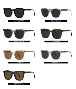 Collezione di occhiali da sole oversize in nero, blu e tonalità tè sfumate