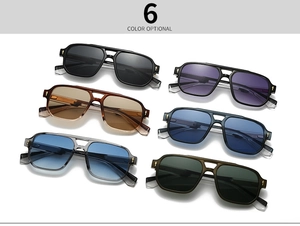 Détails des lunettes aviateur montrant 6 options de couleurs et décorations en flèche dorée