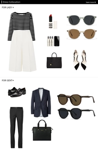 Fashion guide showing vintage round sunglasses paired with elegant business and casual outfits