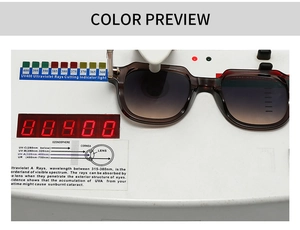 UV400 protection test for stylish tortoiseshell sunglasses with gradient lenses