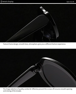 Detail view of the sleek textured frame and durable hinge system on futuristic sunglasses