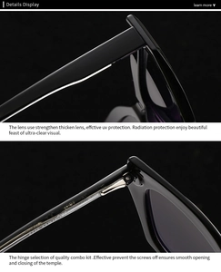Detail of vintage square sunglasses with reinforced UV lenses and durable metal hinges