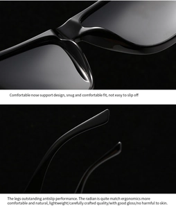 Détail macro des plaquettes de nez ergonomiques et des branches brillantes de ces lunettes