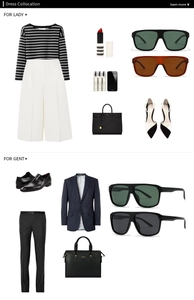 Modisches Lifestyle Flat Lay quadratischer Polarisationssonnenbrillen mit Outfits
