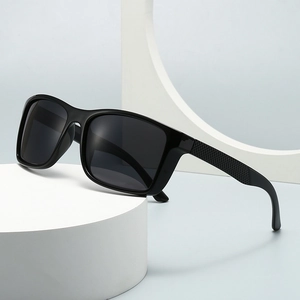 Polarized Sunglasses Pc Frame Uv400 Protection Square Retro Style Outdoor Eyewear For Men Women