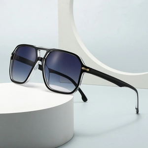 Retro Aviator Sunglasses UV400 Protection Double Bridge PC Frame Vintage Streetwear Eyewear For Men Women Unisex
