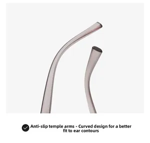 Détail de branches incurvées antidérapantes violettes pour un ajustement optimal