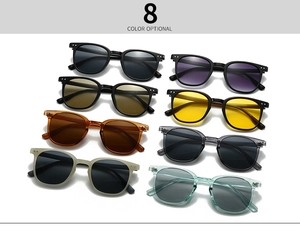 Classic square sunglasses available in 8 colors including black and tortoise shell