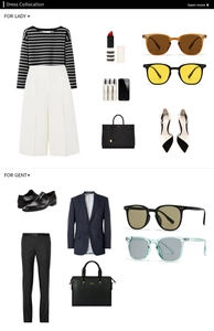 Classic square sunglasses styled with professional business attire for men and women