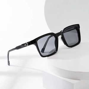 Lunettes De Soleil Carrées Rétro Protection UV400 Verres PC Mode Pour Hommes Femmes Streetwear