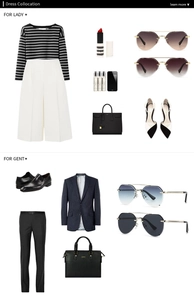 Flat lay of modern rectangle sunglasses with curated fashion apparel and accessories